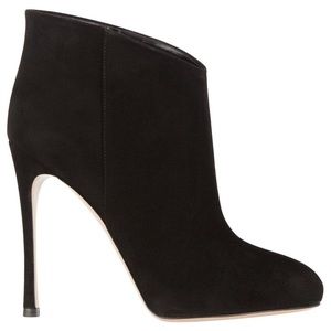 Gianvito Rossi Suede Stiletto Ankle Booties